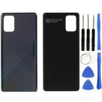 Samsung A71 Sm-A715 Uyumlu Arka Pil Kapağı Siyah + Tamir Seti