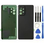 Samsung A73 5G Sm-A736 Uyumlu Arka Pil Kapağı Siyah + Tamir Seti