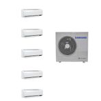 Samsung AJ100TXJ5KH/EA Wind Free Multi 1 Dış + 5 İç Ünite (9+9+9+9+9) Duvar Tipi Klima