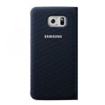 Samsung EF-CG920BBEGWW Galaxy S6 S-View Tekstil Siyah Cep Telefonu Kılıf