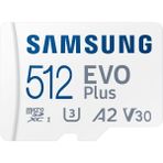 Samsung Evo Plus Mb-Mc512Sa Class 10 Uhs-I U3 A2 V30 512 Gb Micro Sd Kart