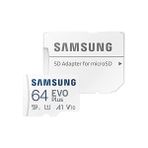 Samsung Evo Plus Microsd Hafıza Kartı 64GB130MBS MB-MD064KB