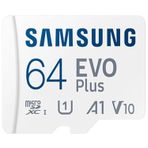 Samsung EVO Plus microSDXC Hafıza Kartı 64 GB, 160 MB/s, U1, V10, A1, ‎MB-MC64SA/TR