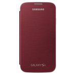 Samsung Flip Case Cover Koruyucu Kılıf Samsung Galaxy S4 için - Kırmızı