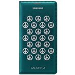 Samsung Flip Wallet Case Cover Koruyucu Kılıf bölmeli in Moschino Yeşil ve gümüş Barış Design Samsung Galaxy S5 – Moshino Yeşil
