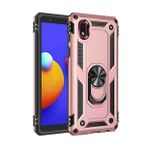 Samsung Galaxy A01 Core Sofya Yüzüklü Silikon Kapak Rose Kılıf