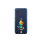 Samsung Galaxy A01 ile uyumlu Splash ahtapot tasarımlı şeffaf silikon kılıf
