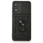 Samsung Galaxy A02 Kılıf Pars Lens Yüzüklü Silikon Kılıf