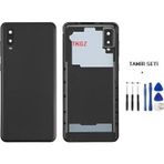 Samsung Galaxy A02 - Sm-A022 Full Kasa Arka Kapak Takim Sıyah - Tamır Setı