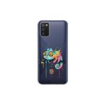 Samsung Galaxy A02s ile Uyumlu Splash Bukalemun Tasarımlı Slimfit Şeffaf Silikon Kılıf