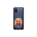 Samsung Galaxy A02s ile Uyumlu Splash Tilki Tasarımlı Slimfit Şeffaf Silikon Kılıf