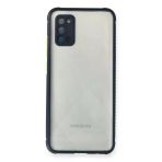 Samsung Galaxy A02S Kılıf Miami Şeffaf Silikon - Lacivert-(5796)