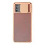 Samsung Galaxy A02s Kılıf Palm Buzlu Kamera Sürgülü Silikon - Pembe-(5796)