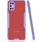 Samsung Galaxy A02S Kılıf Platin Silikon - Lila-(5796)
