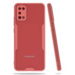 Samsung Galaxy A02S Kılıf Platin Silikon - Pembe-(5796)