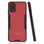 Samsung Galaxy A02S Kılıf Platin Silikon - Siyah-(5796)