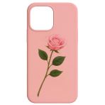 Samsung Galaxy A02s Pink Rose Baskılı Silikon Kılıf