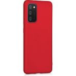 Samsung Galaxy A02S Premium Silikon Kılıf Bordo