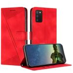 Samsung Galaxy A03S için Mo-Beauty Telefon Kılıfı (166 mm), PU Deri Cüzdan Çevirmeli Kılıf Manyetik Stand Fonksiyon Kartı Yuvası Koruyucu Kılıf Samsung A03S (166 mm) için - Kırmızı