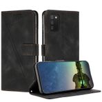 Samsung Galaxy A03S için Mo-Beauty Telefon Kılıfı (166 mm), PU Deri Cüzdan Çevirmeli Kılıf Manyetik Stand Fonksiyon Kartı Yuvası Koruyucu Kılıf Samsung A03S (166 mm) için - Siyah