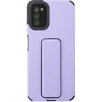 Samsung Galaxy A03S Kılıf Mega Standlı Silikon - Lila - 1 - Renkli
