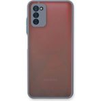 Samsung Galaxy A03S Kılıf Montreal Silikon Kapak - Gri - 1 - Renkli
