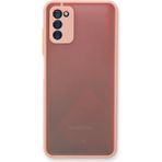 Samsung Galaxy A03S Kılıf Montreal Silikon Kapak - Pembe - 1 - Renkli