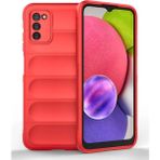 Samsung Galaxy A03S Kılıf Optimum Silikon - Kırmızı - 1 - Renkli