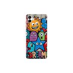 Samsung Galaxy A04 ile Uyumlu Grafiti Dream Street Tasarımlı Şeffaf Silikon Kılıf