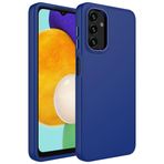 Samsung Galaxy A04 ile uyumlu Kılıf Metal Çerçeve Lansman Silikon Kapak Lacivert