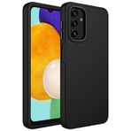 Samsung Galaxy A04 ile uyumlu Kılıf Metal Çerçeve Lansman Silikon Kapak Siyah