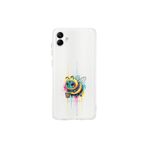 Samsung Galaxy A04 ile uyumlu Splash arı tasarımlı şeffaf silikon kılıf