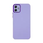 Samsung Galaxy A04 Kılıf Freya Lazer Lens Kamera Çerçeveli Silikon Kapak Lila