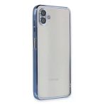 Samsung Galaxy A04 Kılıf Lensli Silikon - Açık Mavi-(5796)