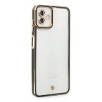 Samsung Galaxy A04 Kılıf Liva Lens Silikon - Siyah-(5796)