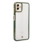 Samsung Galaxy A04 Kılıf Liva Lens Silikon - Yeşil-(5796)