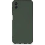 Samsung Galaxy A04 Kılıf Nano Içi Kadife Silikon - Koyu YEŞIL-(5796)