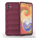 Samsung Galaxy A04 Kılıf Optimum Lens Çerçeveli Silikon Kapak Bordo