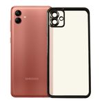 Samsung Galaxy A04 Kılıf Razer Lens Çerçeveli Silikon Kapak Siyah