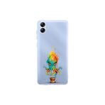 Samsung Galaxy A04e ile uyumlu Splash ahtapot tasarımlı şeffaf silikon kılıf