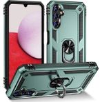 Samsung Galaxy A04S Kılıf Sofya Yüzüklü Silikon Kapak - Yeşil - 1 - Renkli