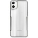 Samsung Galaxy A05 Kılıf Boyi Silikon Kapak - Gümüş - 1 - Renkli