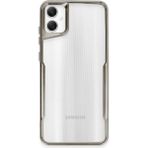 Samsung Galaxy A05 Kılıf Boyi Silikon Kapak - Titan Gri - 1 - Renkli