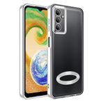 Samsung Galaxy A05s Kılıf Hole Lazer Silikon Kapak Silver-Gri