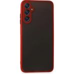 Samsung Galaxy A05S Kılıf Montreal Silikon Kapak - Kırmızı - 1 - Renkli