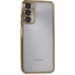Samsung Galaxy A05S Kılıf Razer Lensli Silikon - Gold - Belirtilmemiş - Altın