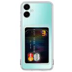 Samsung Galaxy A06 Kılıf Kart Şeffaf Silikon - Şeffaf
