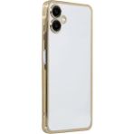 Samsung Galaxy A06 Kılıf Razer Lensli Silikon - Gold - Belirtilmemiş - Altın