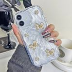 Samsung Galaxy A07 Uyumlu Kılıf Zebana Floral Silikon Kılıf Gold