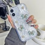 Samsung Galaxy A07 Uyumlu Kılıf Zebana Floral Silikon Kılıf Yeşil
